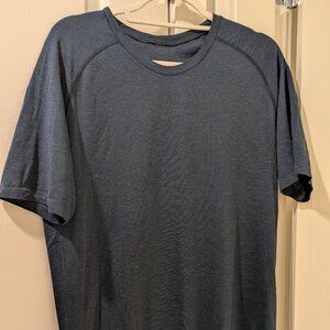 Lululemon Men's Metal Vent Tech Short-Sleeve Shirt, Size Medium, Mineral Blue